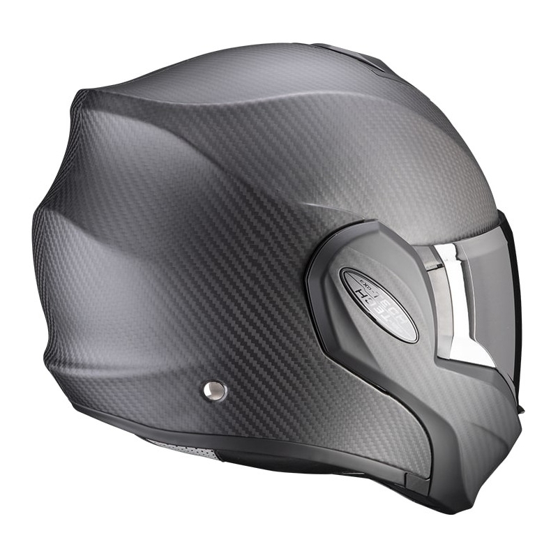 Scorpion EXO-TECH EVO Carbon atverčiamas šalmas, matinės juodos spalvos - II kokybės - II. kokybė
