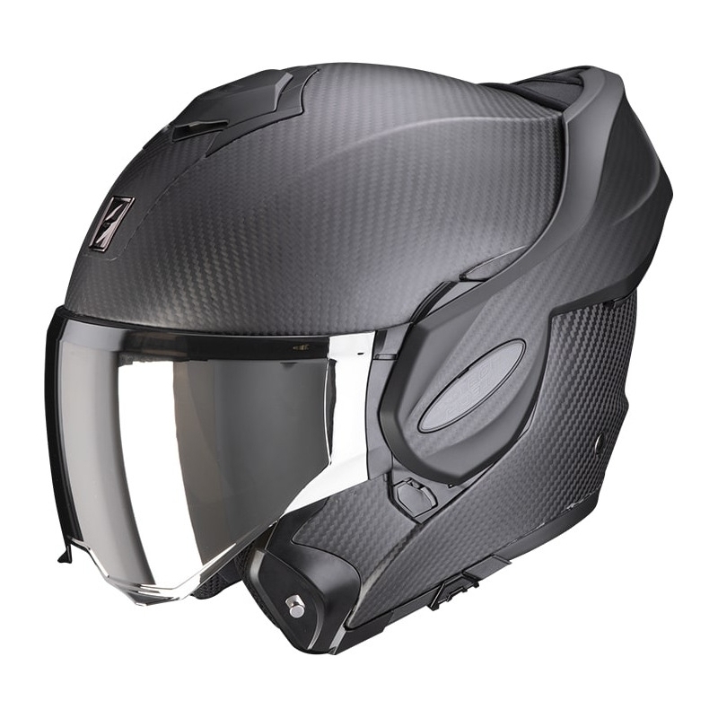 Scorpion EXO-TECH EVO Carbon atverčiamas šalmas, matinės juodos spalvos - II kokybės - II. kokybė