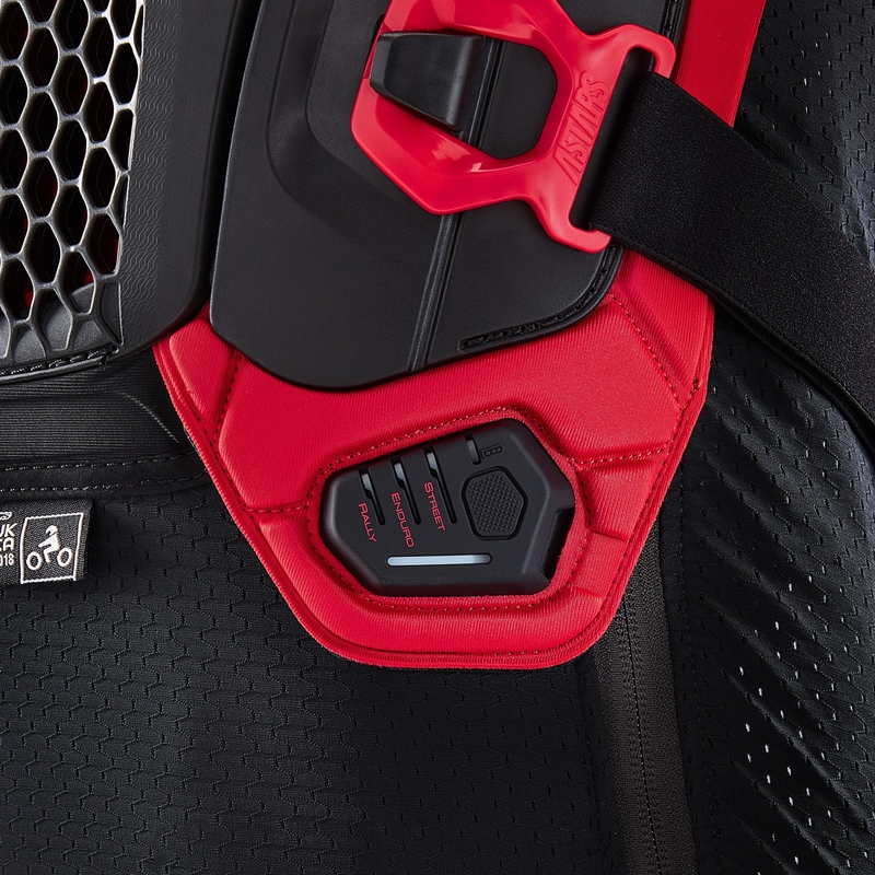 Oro pagalvių liemenė Alpinestars TECH-AIR®OFF-ROAD sistema juoda-raudona - II. kokybė
