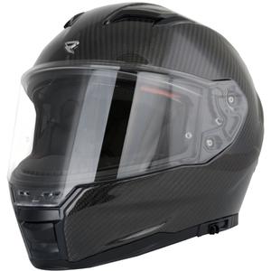 Uždaras motociklo šalmas „Street Racer Titan Carbon black 2“ – II kokybės - II. kokybė