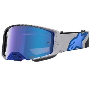 Alpinestars Supertech Hiten motokroso akiniai juodi-mėlyni