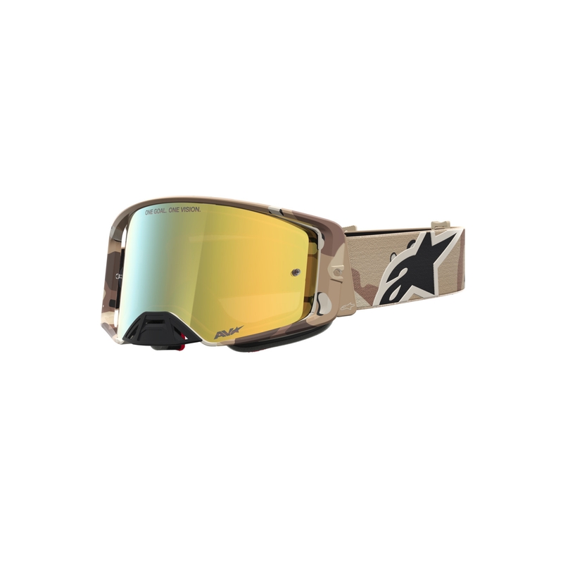 „Alpinestars Supertech Lone sand“ maskuojamojo stiliaus motokroso akiniai