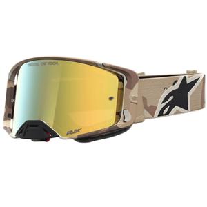 „Alpinestars Supertech Lone sand“ maskuojamojo stiliaus motokroso akiniai