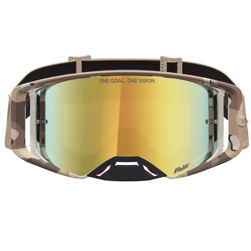 „Alpinestars Supertech Lone sand“ maskuojamojo stiliaus motokroso akiniai