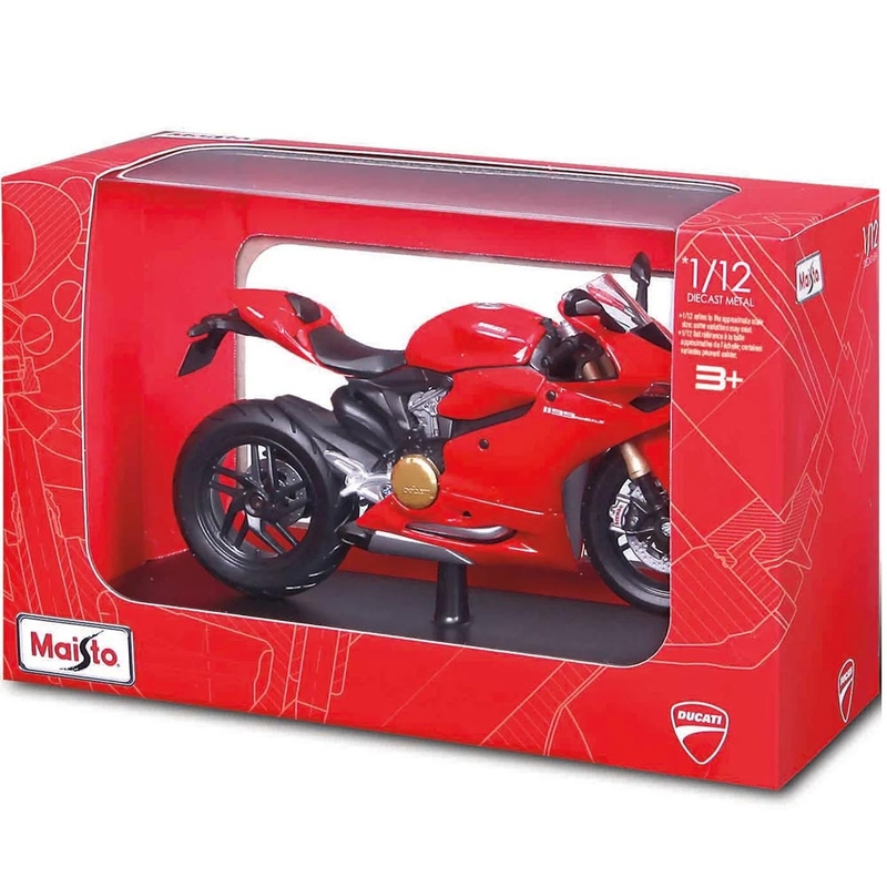 Maisto Ducati 1199 Panigale motociklo modelis 1:12 raudonas