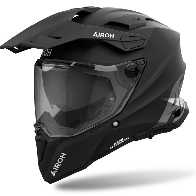 Enduro šalmas Airoh Commander 2 spalva matinė juoda - II kokybės - II. kokybė