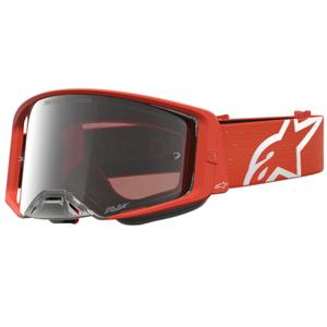 „Alpinestars Supertech Vesta“ oranžinės-sidabrinės motokroso akiniai