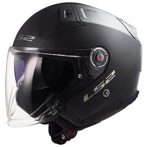 Atviras motociklininko šalmas LS2 OF603 Infinity II Solid Black Matte - II. kokybė