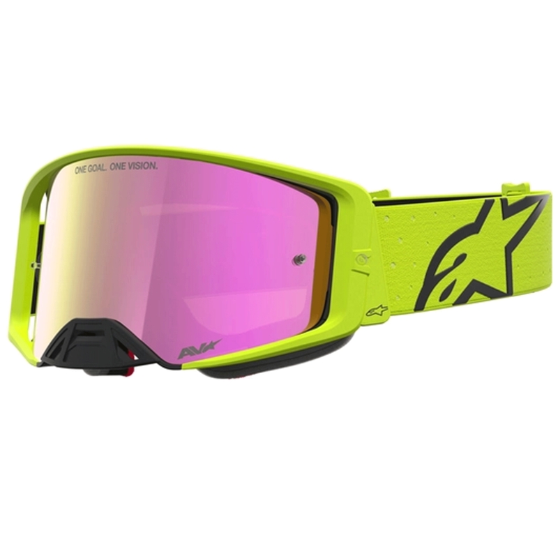„Alpinestars Supertech Vesta“ motokroso akiniai fluorescencinės-geltonos-juodos spalvos