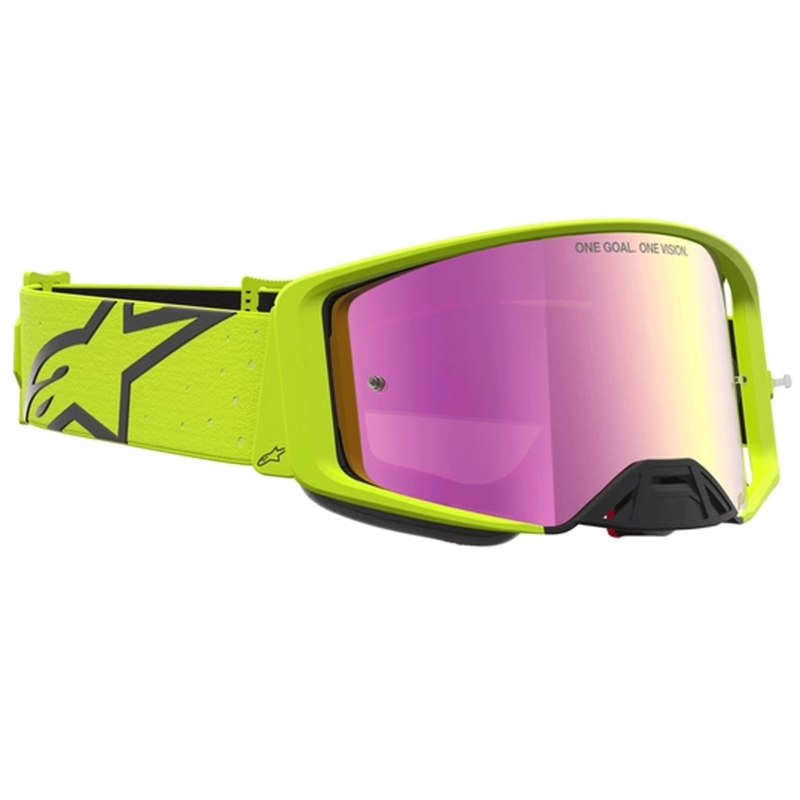 „Alpinestars Supertech Vesta“ motokroso akiniai fluorescencinės-geltonos-juodos spalvos