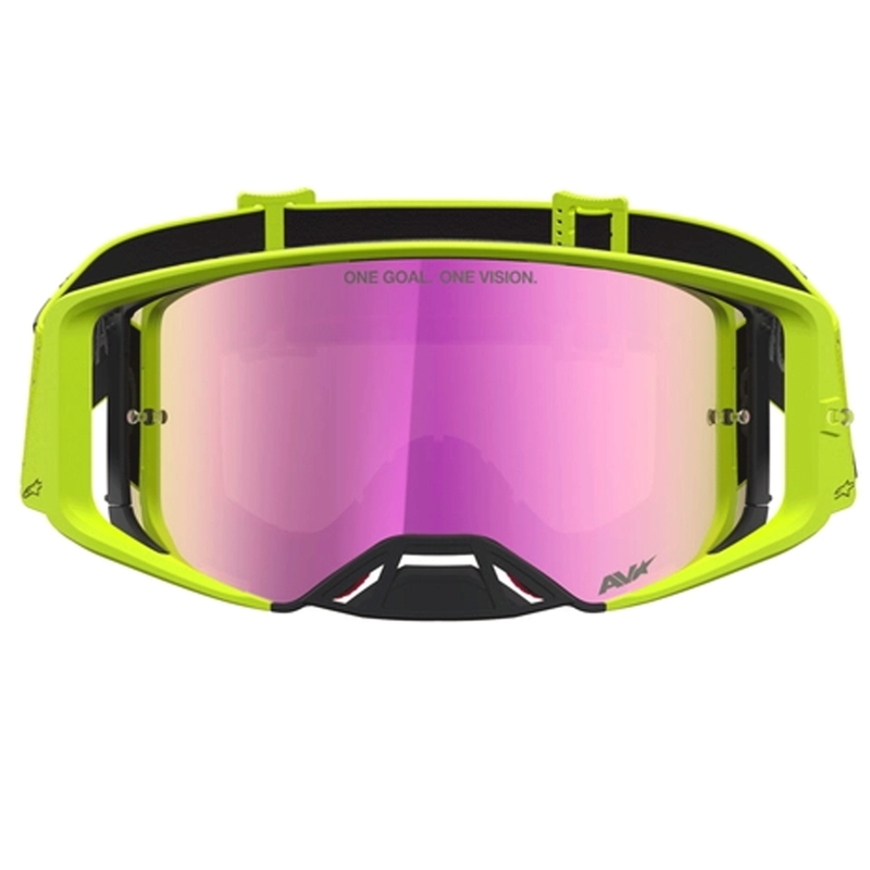 „Alpinestars Supertech Vesta“ motokroso akiniai fluorescencinės-geltonos-juodos spalvos