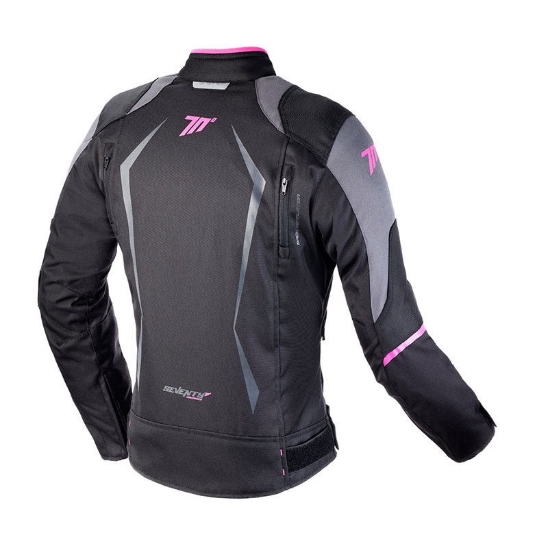 Moteriška motociklininko striukė SEVENTY DEGREES SD-JR49 juoda ir rožinė - II. kokybė