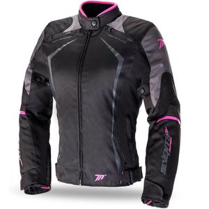 Moteriška motociklininko striukė SEVENTY DEGREES SD-JR49 juoda ir rožinė - II. kokybė