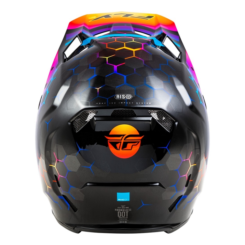 Motokroso šalmas FLY Racing Formula CC Tektonic juoda-geltona-rožinė - II. kokybė