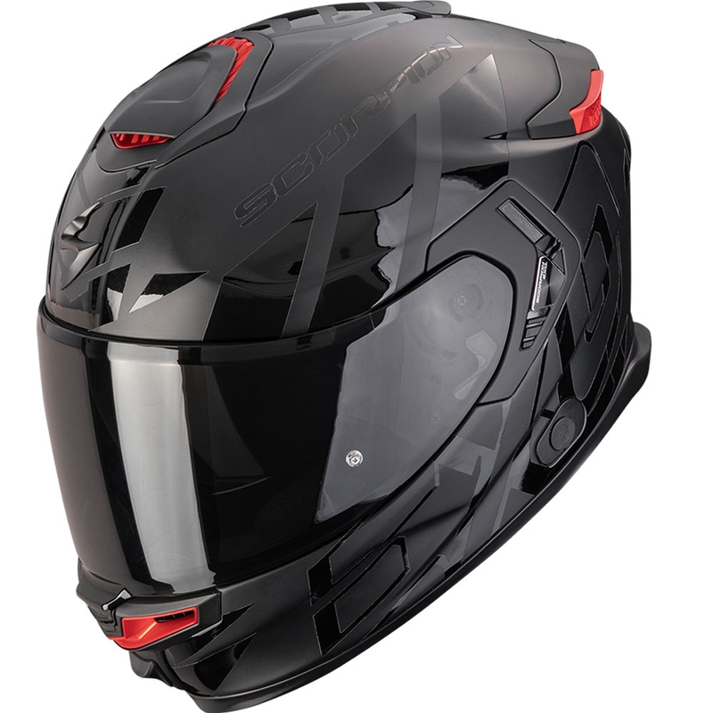 Integruotas motociklininko šalmas Scorpion EXO-GT SP Air Noble matinės juodos spalvos - II. kokybė