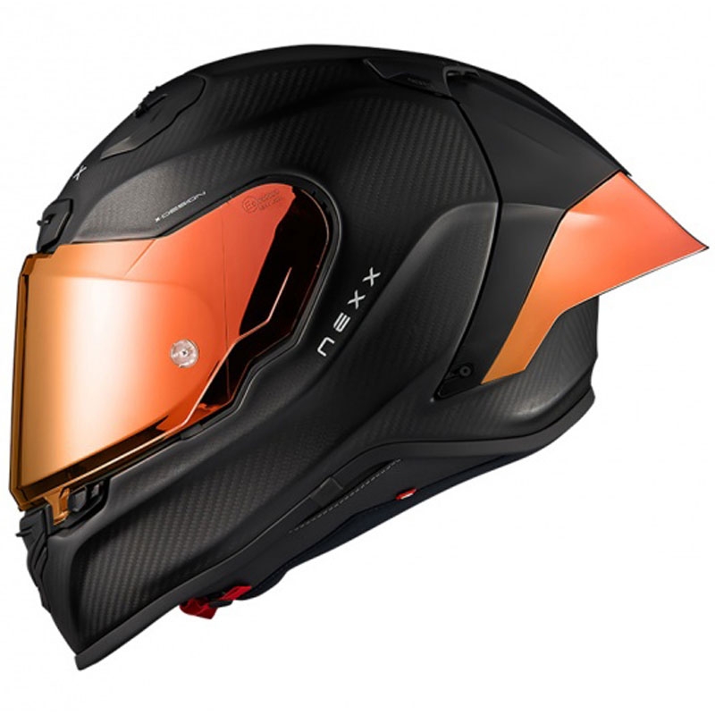 Integruotas motociklininko šalmas Nexx X.R3R Zero PRO 2 Carbon MT matinės raudonos spalvos išpardavimas - II. kokybė