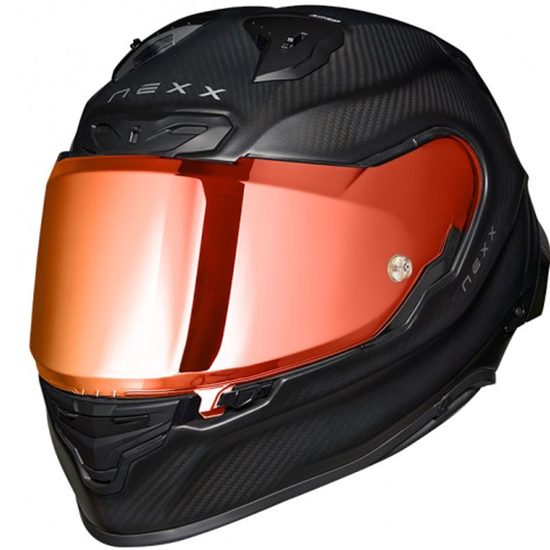 Integruotas motociklininko šalmas Nexx X.R3R Zero PRO 2 Carbon MT matinės raudonos spalvos išpardavimas - II. kokybė