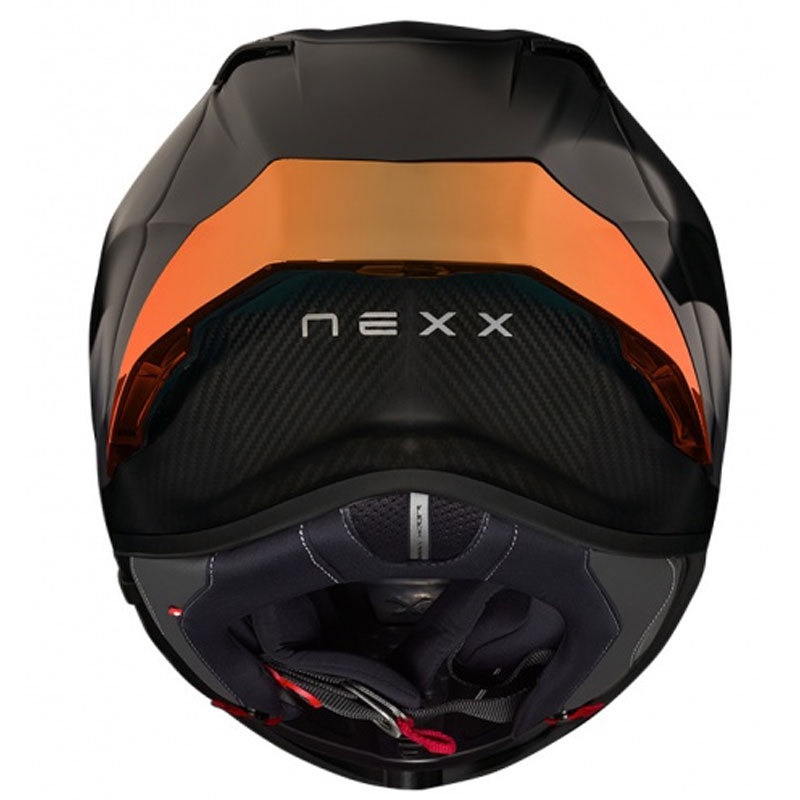 Integruotas motociklininko šalmas Nexx X.R3R Zero PRO 2 Carbon MT matinės raudonos spalvos išpardavimas - II. kokybė
