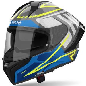 Integruotas motociklininko šalmas "Airoh MATRYX Rider" blizgiai mėlynas