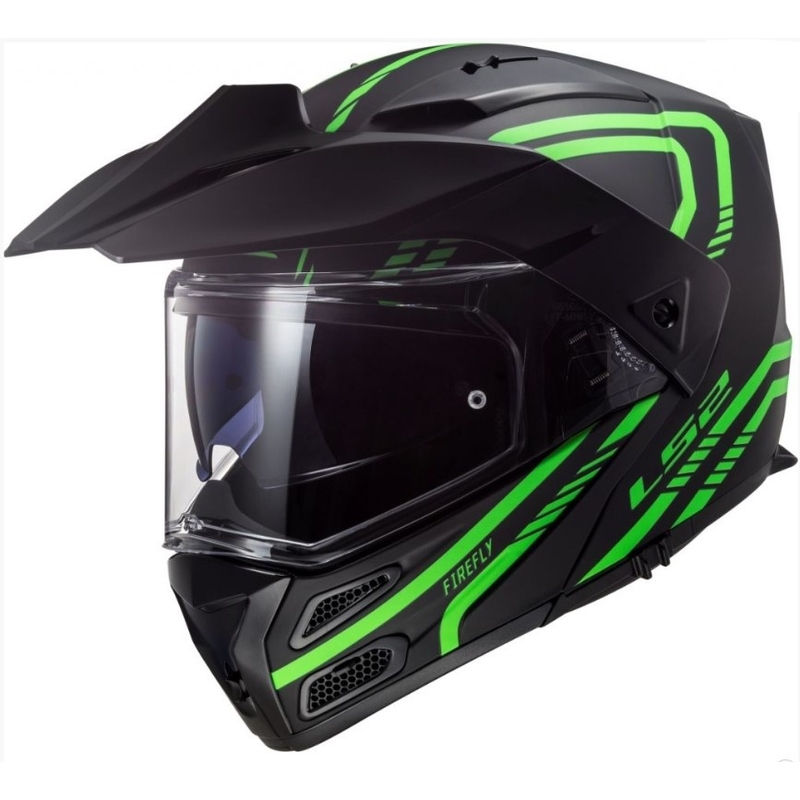Vyklápěcí přilba LS2 FF324 Metro EVO Firefly černo-fluo zelená