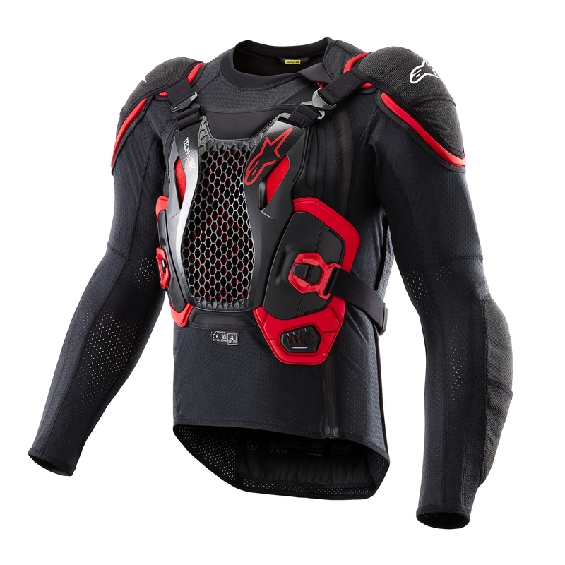 „Alpinestars TECH-AIR®OFF-ROAD“ sistemos oro pagalvių liemenė, juoda-raudona, 2 - II kokybės - II. kokybė