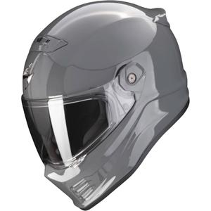 Uždaras motociklo šalmas SCORPION COVERT FX cemento pilkas - II. kokybė