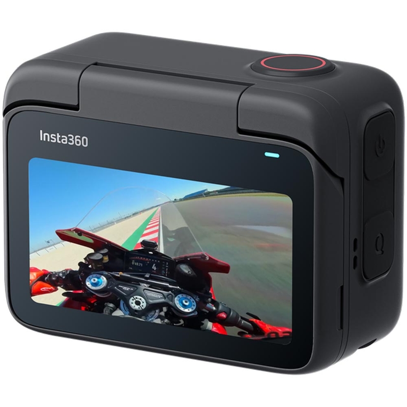 „Insta360 GO 3S“ motociklo veiksmo kamera, nešiojama šalme, juoda