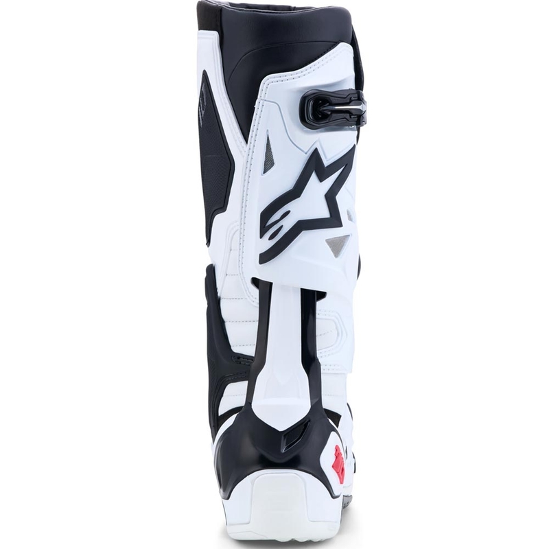 Alpinestars TECH 10 motokroso batai balti-juodi-raudoni