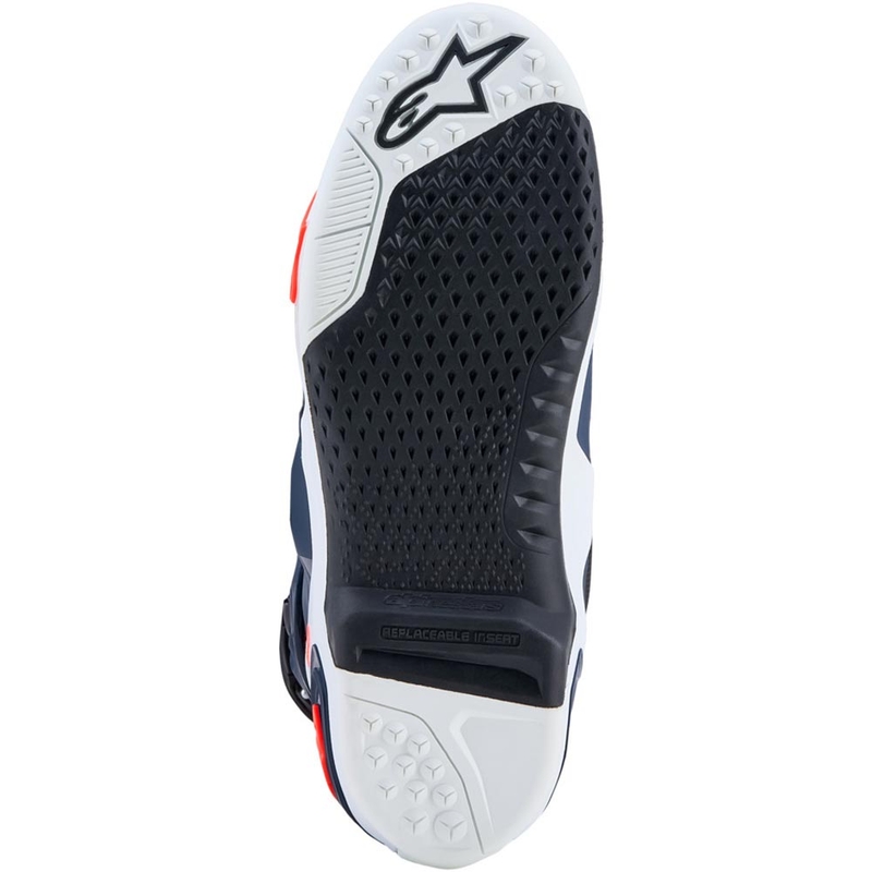 Alpinestars TECH 10 superventiliuojami krosiniai batai tamsiai mėlyni-balti-juodi-violetiniai