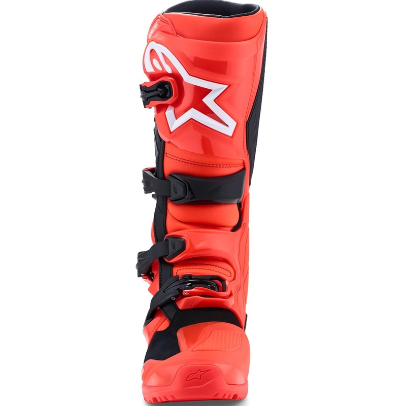 Alpinestars TECH 7 Enduro motociklo batai, fluorescenciniai, raudoni-juodi