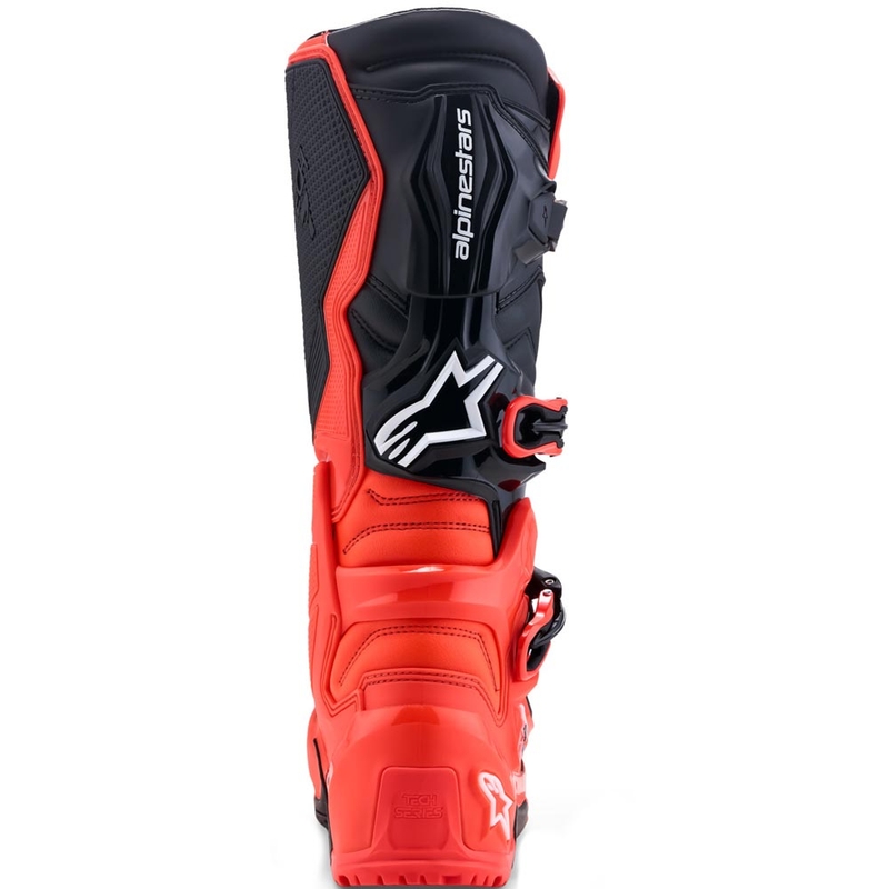 Alpinestars TECH 7 Enduro motociklo batai, fluorescenciniai, raudoni-juodi