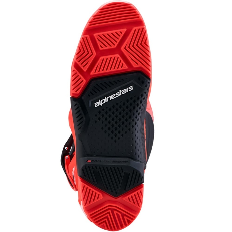 Alpinestars TECH 7 Enduro motociklo batai, fluorescenciniai, raudoni-juodi