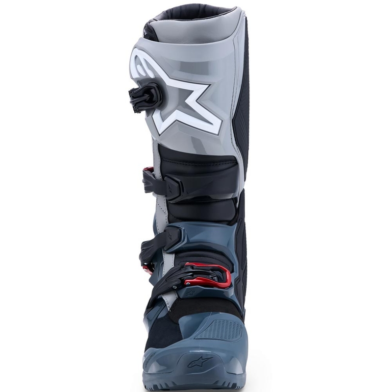 Alpinestars TECH 7 Enduro Drystar motociklo batai tamsiai pilki-šviesiai pilki-raudoni