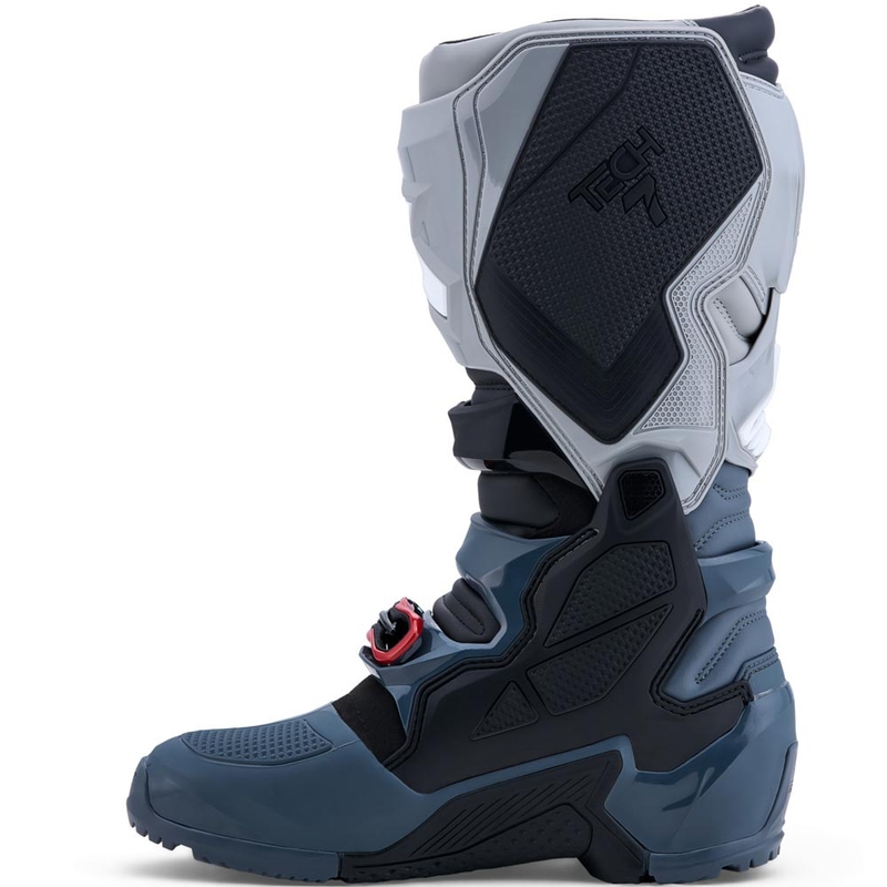 Alpinestars TECH 7 Enduro Drystar motociklo batai tamsiai pilki-šviesiai pilki-raudoni