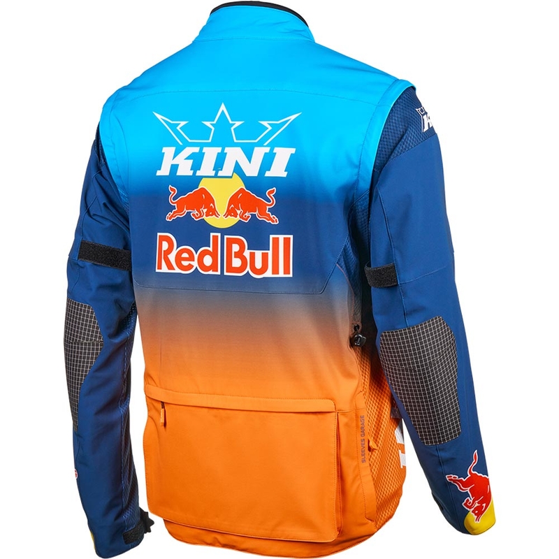 Motokroso striukė KINI Red Bull 1.0 Rallye mėlynai oranžinė