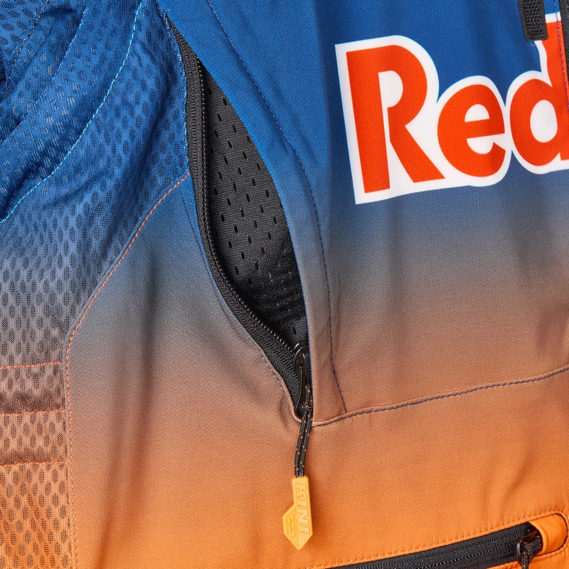 Motokroso striukė KINI Red Bull 1.0 Rallye mėlynai oranžinė