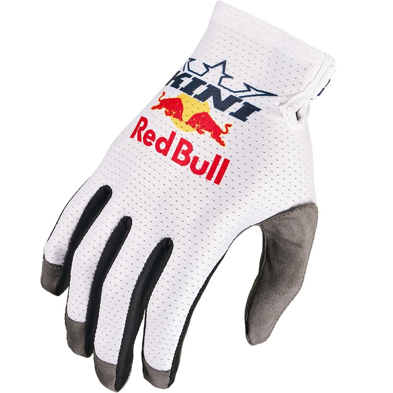 KINI Red Bull 1.0 RXP motokroso pirštinės baltos
