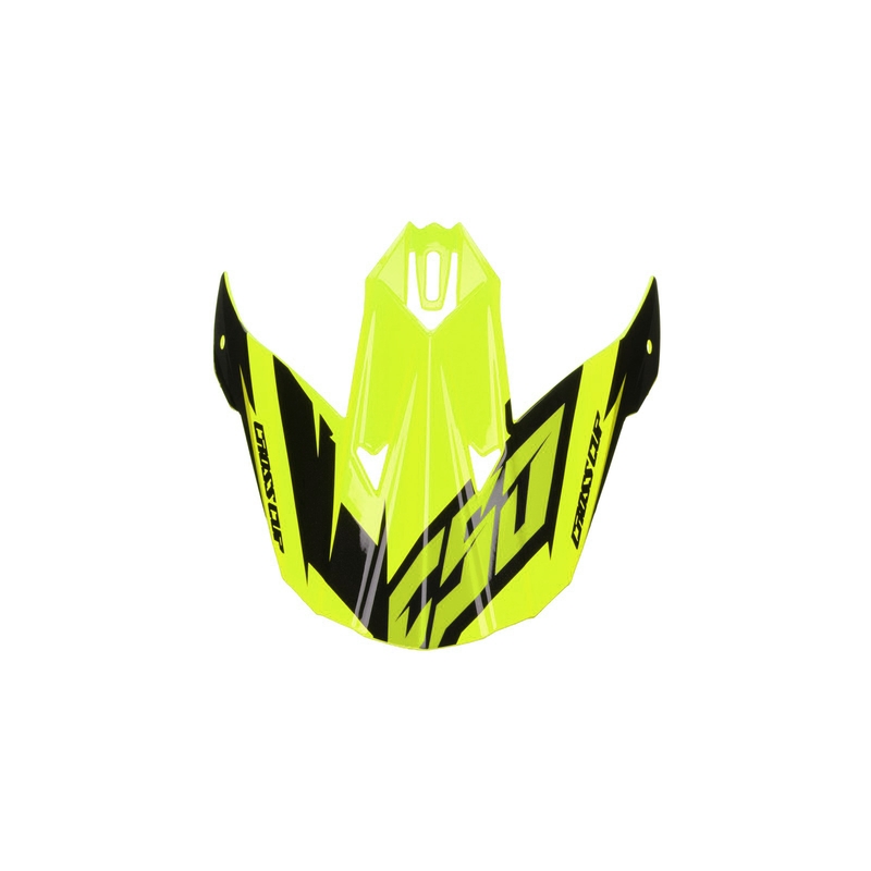 "Cassida Cross Cup Two" šalmo skydelis juoda-pilka-fluo geltona