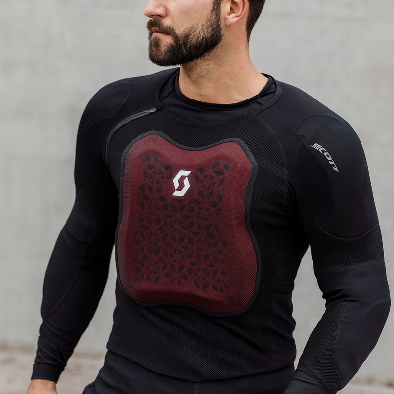 Kūno apsauga SCOTT Softcon Air juodai pilka