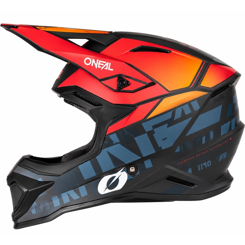 Motokroso šalmas O´Neal 1SRS Voltixx matinė juoda-oranžinė