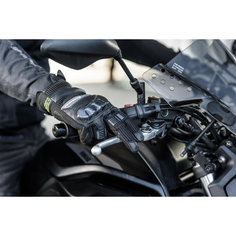 "Shima X-Breeze 2" motociklininko pirštinės juodos spalvos