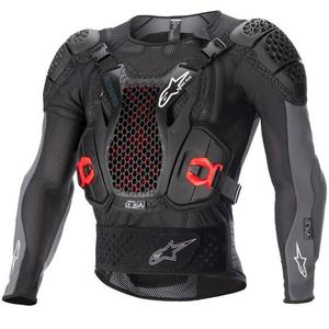 "Alpinestars Bionic Plus 2" juodai pilkai raudona kėbulo apsauga