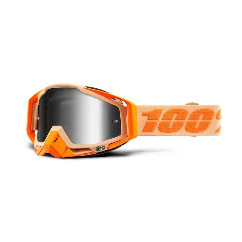 Motokrosové brýle 100% RACECRAFT Sahara (stříbrné zrcadlové plexi)