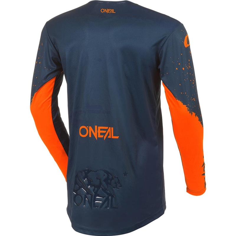 O'Neal Mayhem Paint mėlynai oranžiniai motokroso marškinėliai