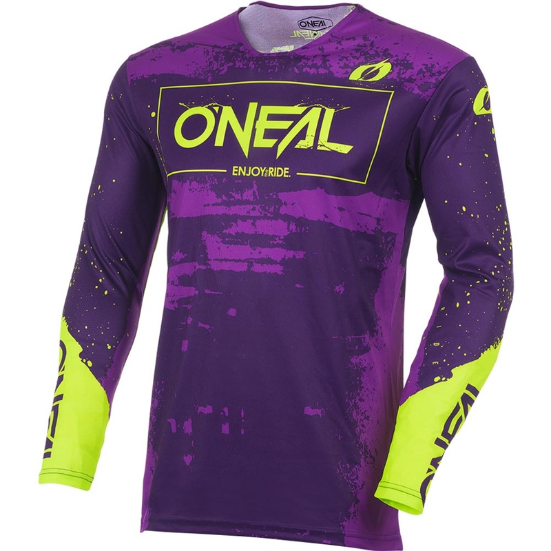 O'Neal Mayhem Paint motokroso marškinėliai violetiniai-neoniniai geltoni