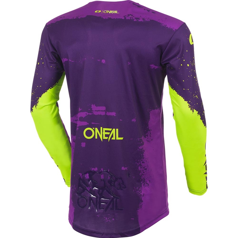 O'Neal Mayhem Paint motokroso marškinėliai violetiniai-neoniniai geltoni