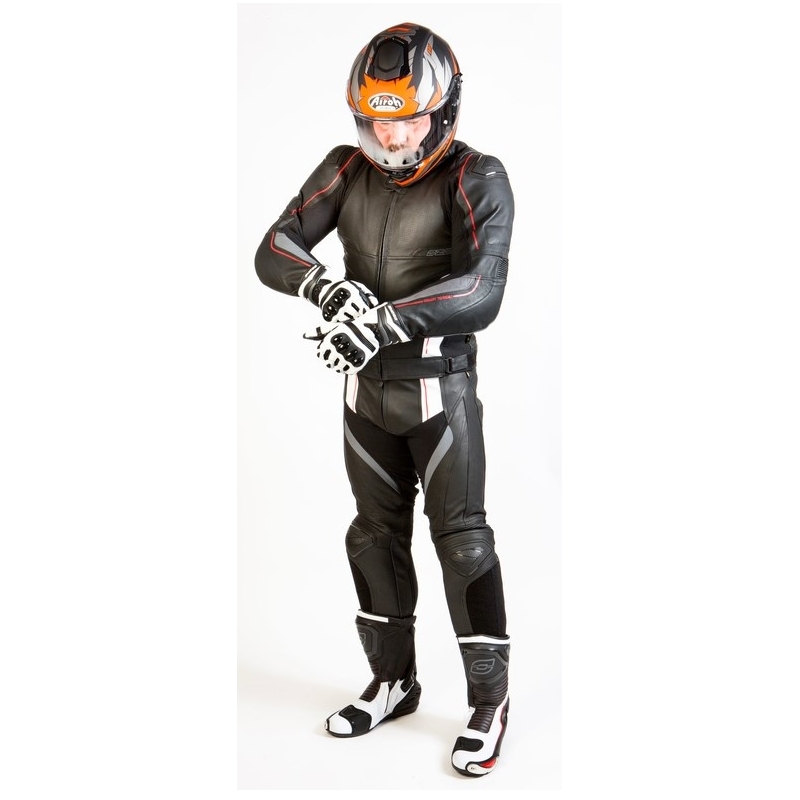 Bunda na motorku Ozone Volt černo-bílá výprodej