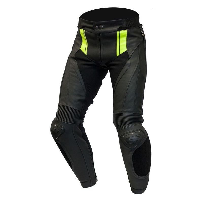 Kalhoty na motorku Ozone Volt černo-fluo žluté výprodej