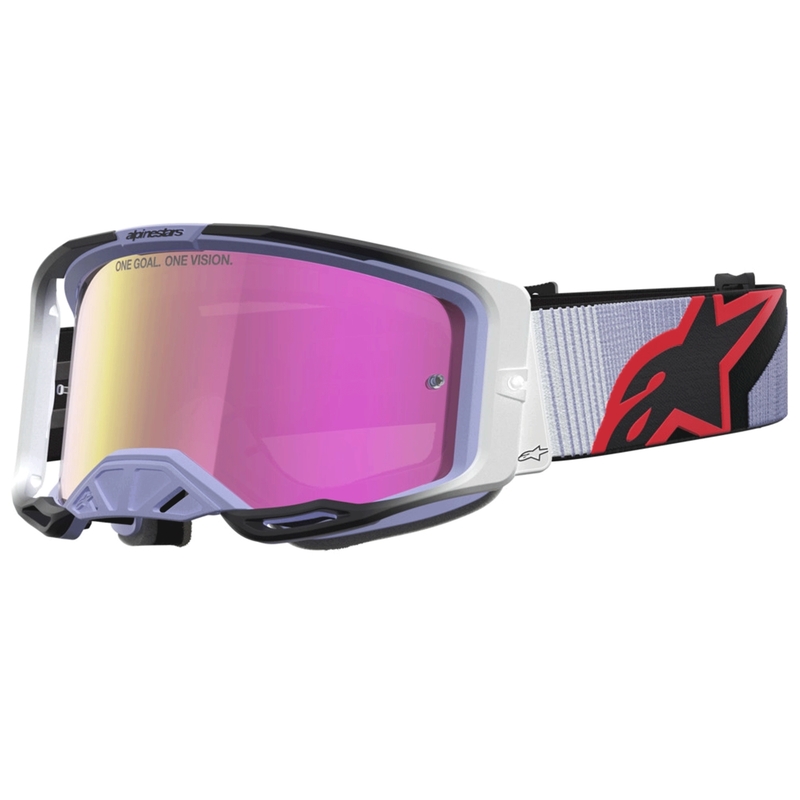„Alpinestars Vision 8 Maven“ motokroso akiniai, levandų-juodi