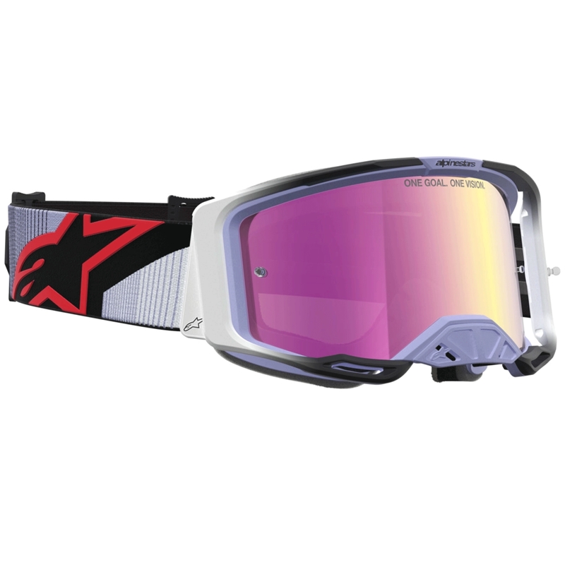 „Alpinestars Vision 8 Maven“ motokroso akiniai, levandų-juodi
